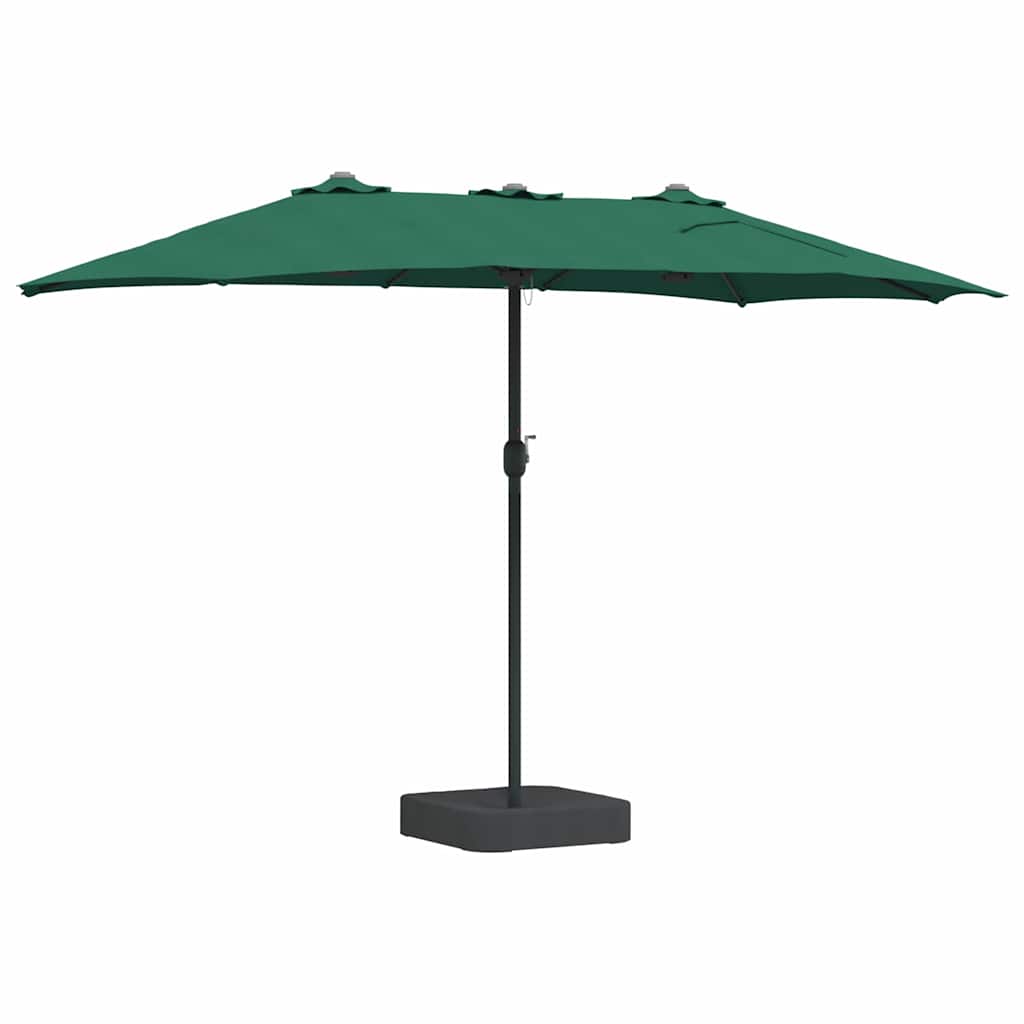vidaXL Garden Parasol Green 385 x 209 x 244 cm Polyester and Steel 6