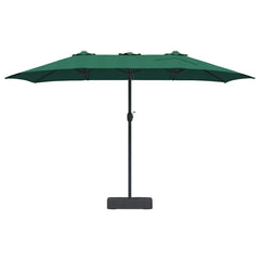 vidaXL Garden Parasol Green 385 x 209 x 244 cm Polyester and Steel 4