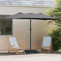 vidaXL Garden Parasol Anthracite 385 x 209 x 244 cm 3