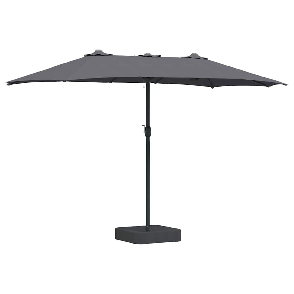 vidaXL Garden Parasol Anthracite 385 x 209 x 244 cm 2