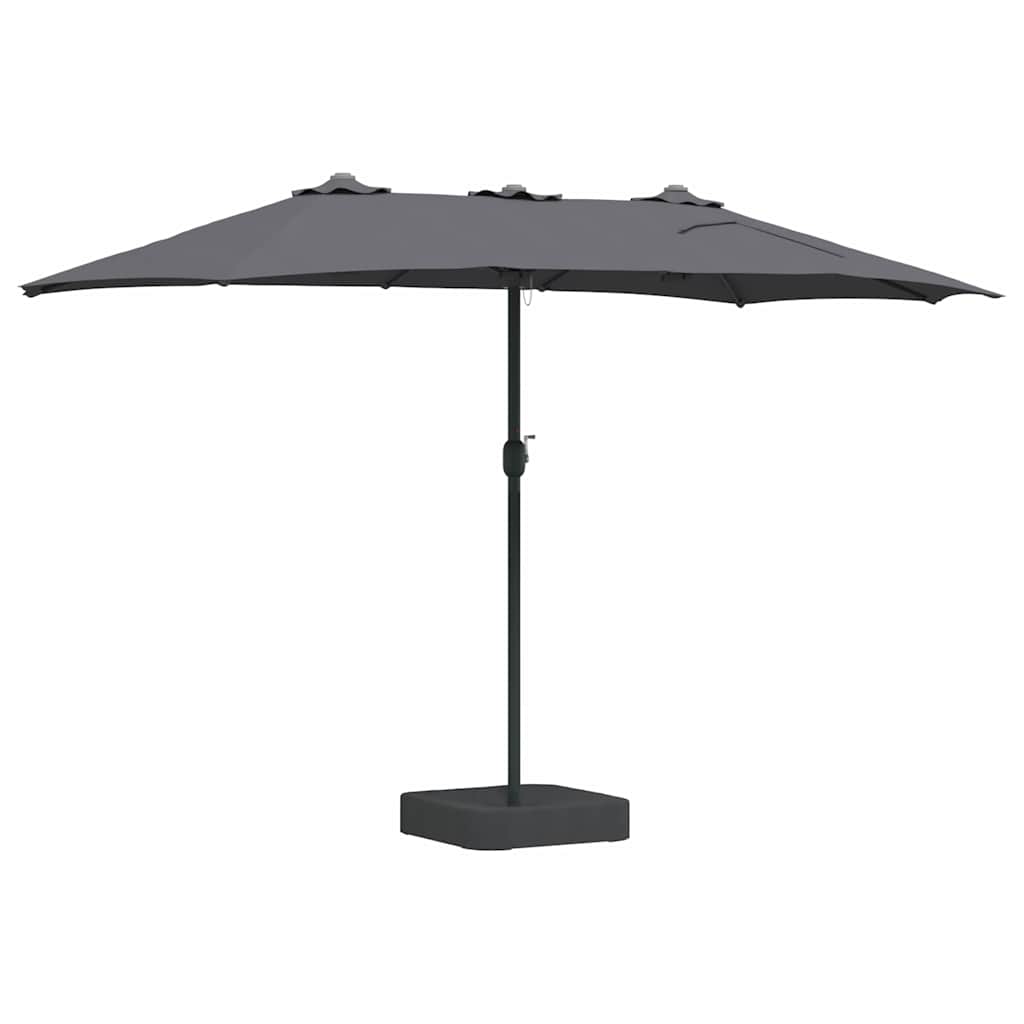 vidaXL Garden Parasol Anthracite 385 x 209 x 244 cm 6
