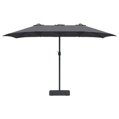 vidaXL Garden Parasol Anthracite 385 x 209 x 244 cm 4