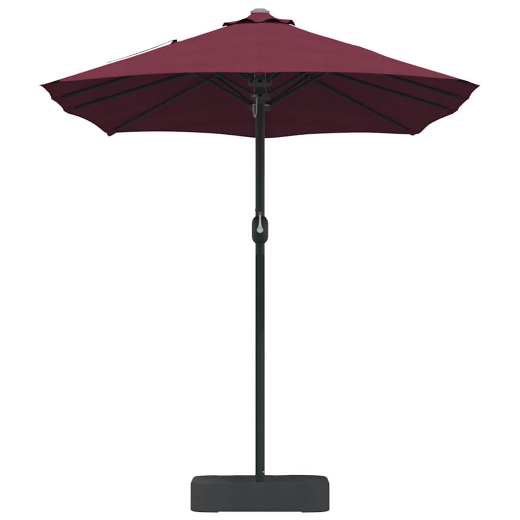 vidaXL Garden Parasol Bordeaux Red 385 x 209 x 244 cm 5