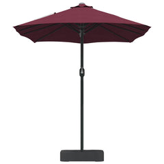 vidaXL Garden Parasol Bordeaux Red 385 x 209 x 244 cm 5