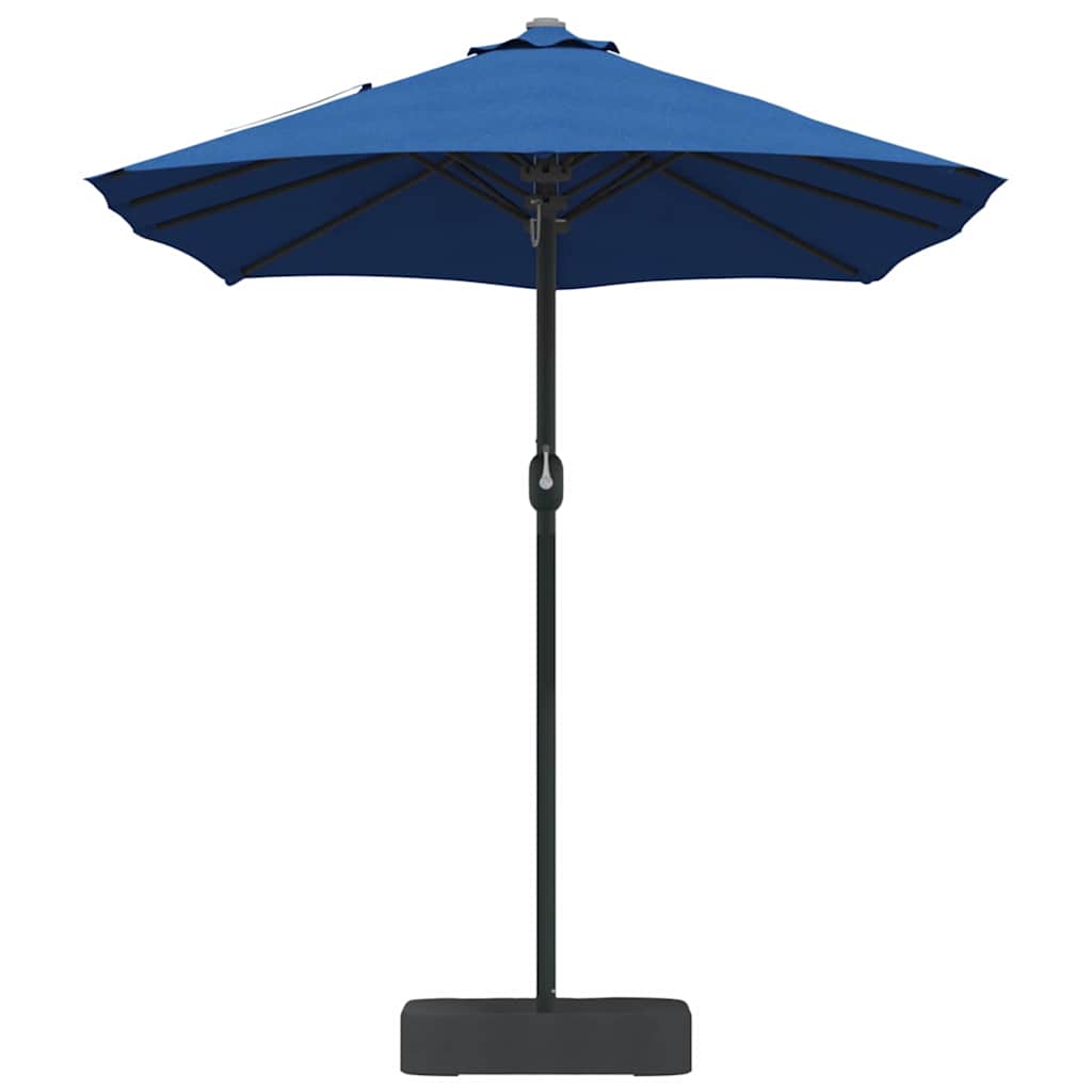 vidaXL Garden Parasol 385 x 209 x 244 cm Polyester and Steel Azurblau 5