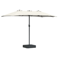 vidaXL Garden Parasol Sand and Anthracite 385 x 209 x 244 cm Polyester 2
