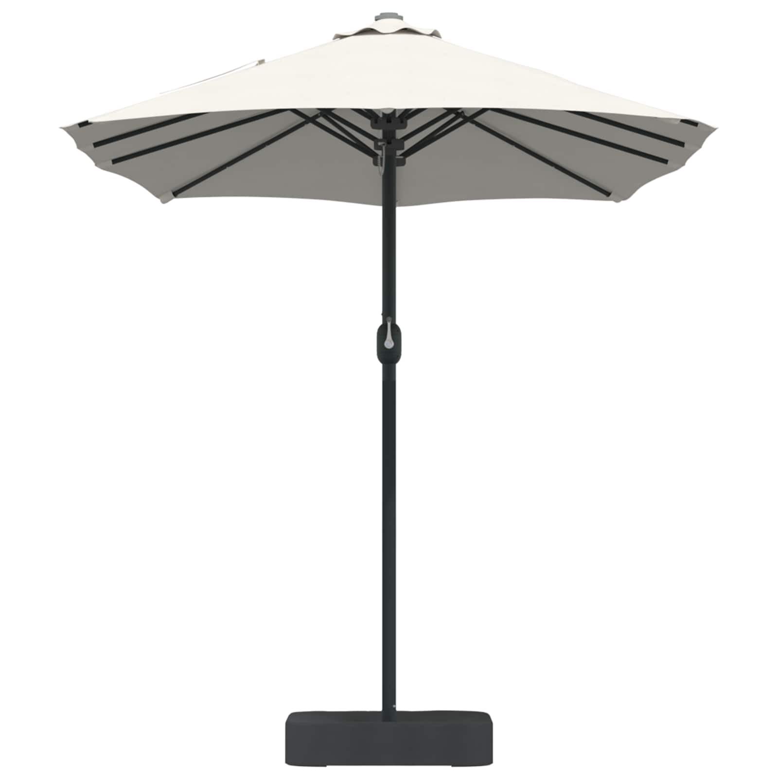 vidaXL Garden Parasol Sand and Anthracite 385 x 209 x 244 cm Polyester 5