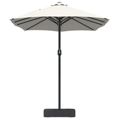 vidaXL Garden Parasol Sand and Anthracite 385 x 209 x 244 cm Polyester 5