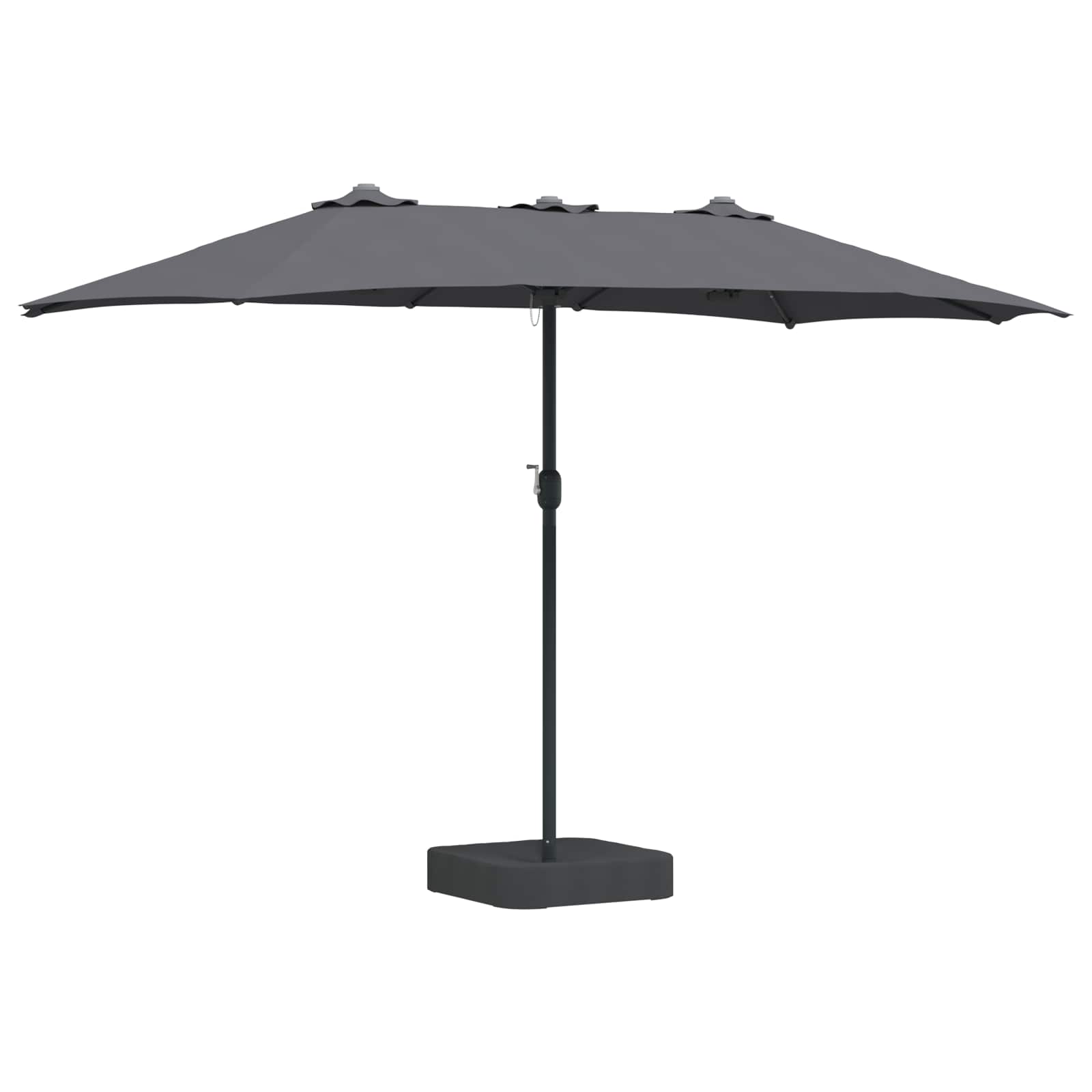 vidaXL Garden Parasol Anthracite 385 x 209 x 244 cm Polyester 2