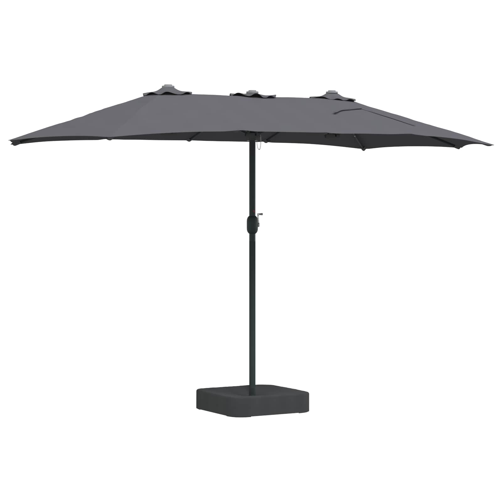 vidaXL Garden Parasol Anthracite 385 x 209 x 244 cm Polyester 6
