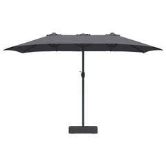 vidaXL Garden Parasol Anthracite 385 x 209 x 244 cm Polyester 4