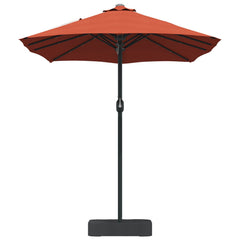 vidaXL Garden Parasol Terracotta 385 x 209 x 244 cm Polyester 5