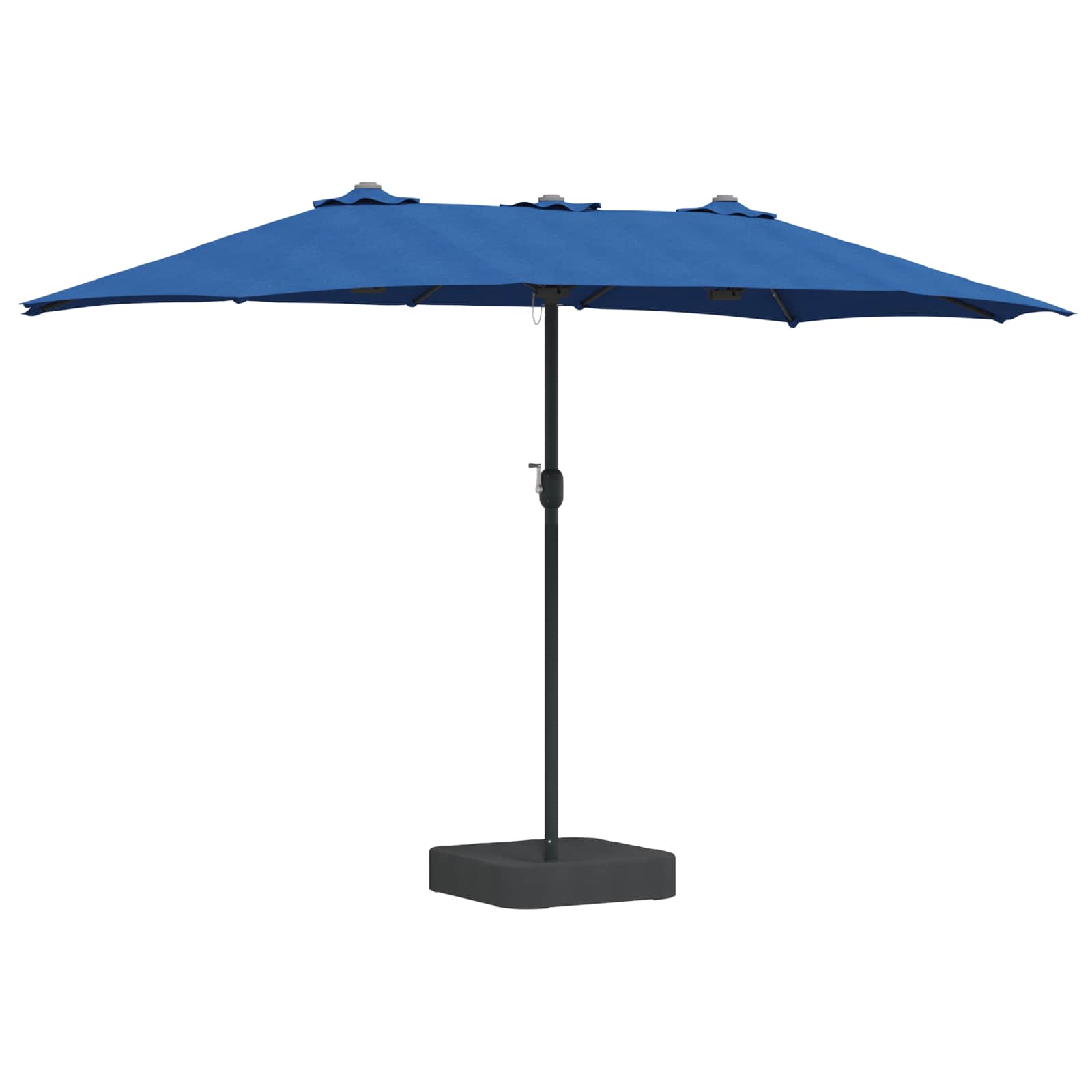 vidaXL Garden Parasol 385 x 209 x 244 cm Polyester Azurblau 2