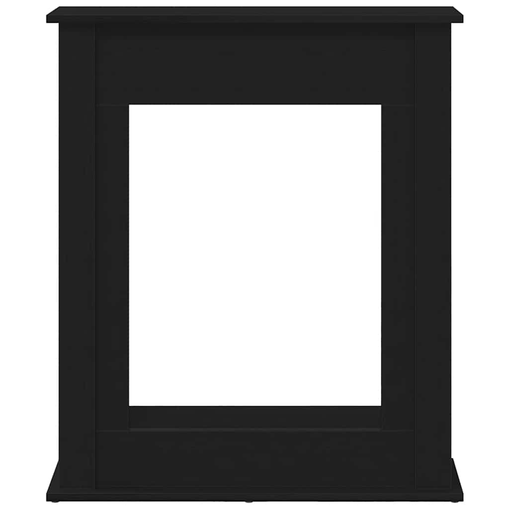 vidaXL Fireplace Surround Black Oak 75x20x87.5 cm Engineered Wood 5