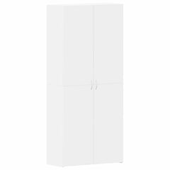 vidaXL Shoe Cabinet 80 x 35.5 x 180 cm Engineered Wood White 2
