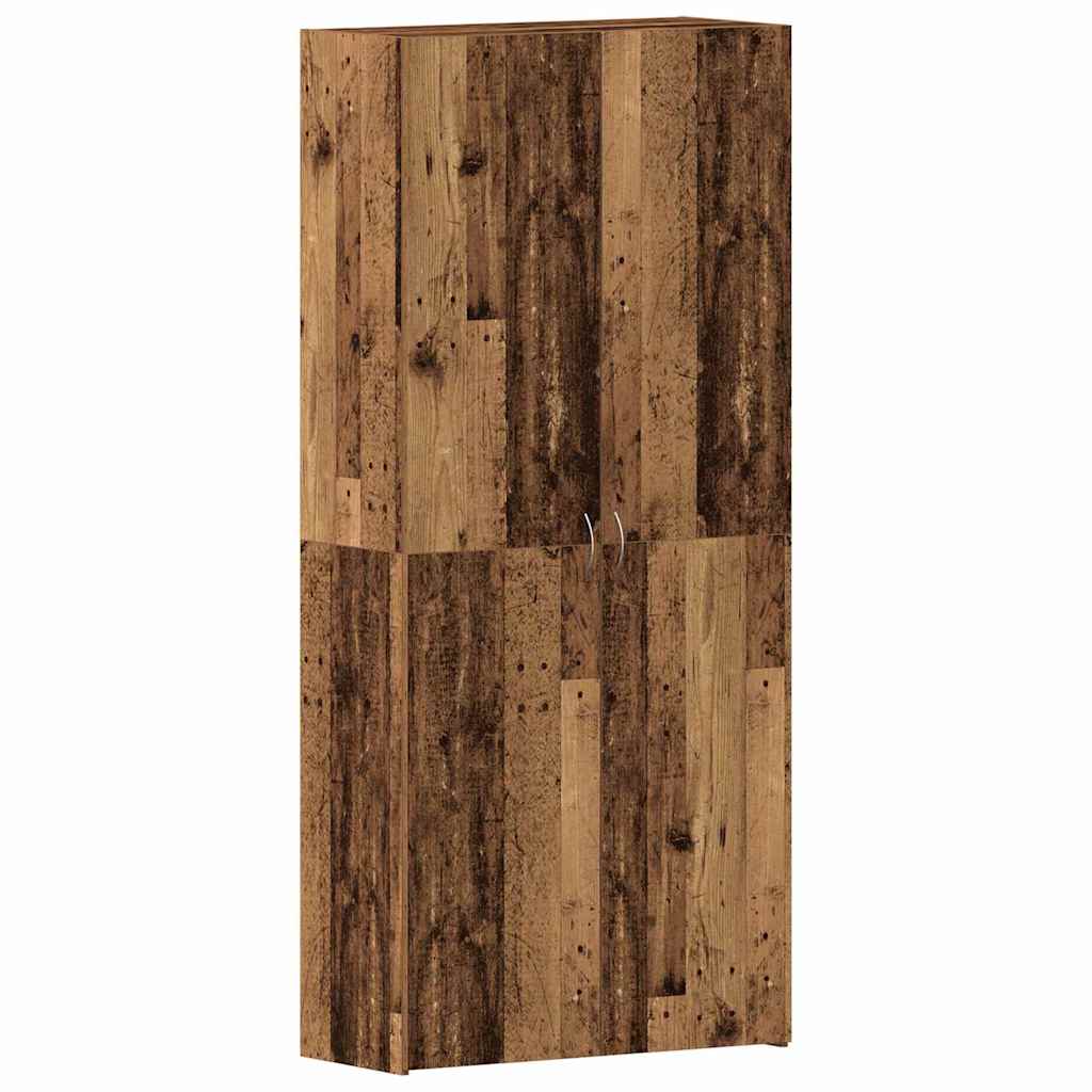 vidaXL Shoe Cabinet 80 x 35.5 x 180 cm Engineered Wood Brown 2
