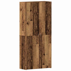 vidaXL Shoe Cabinet 80 x 35.5 x 180 cm Engineered Wood Brown 2