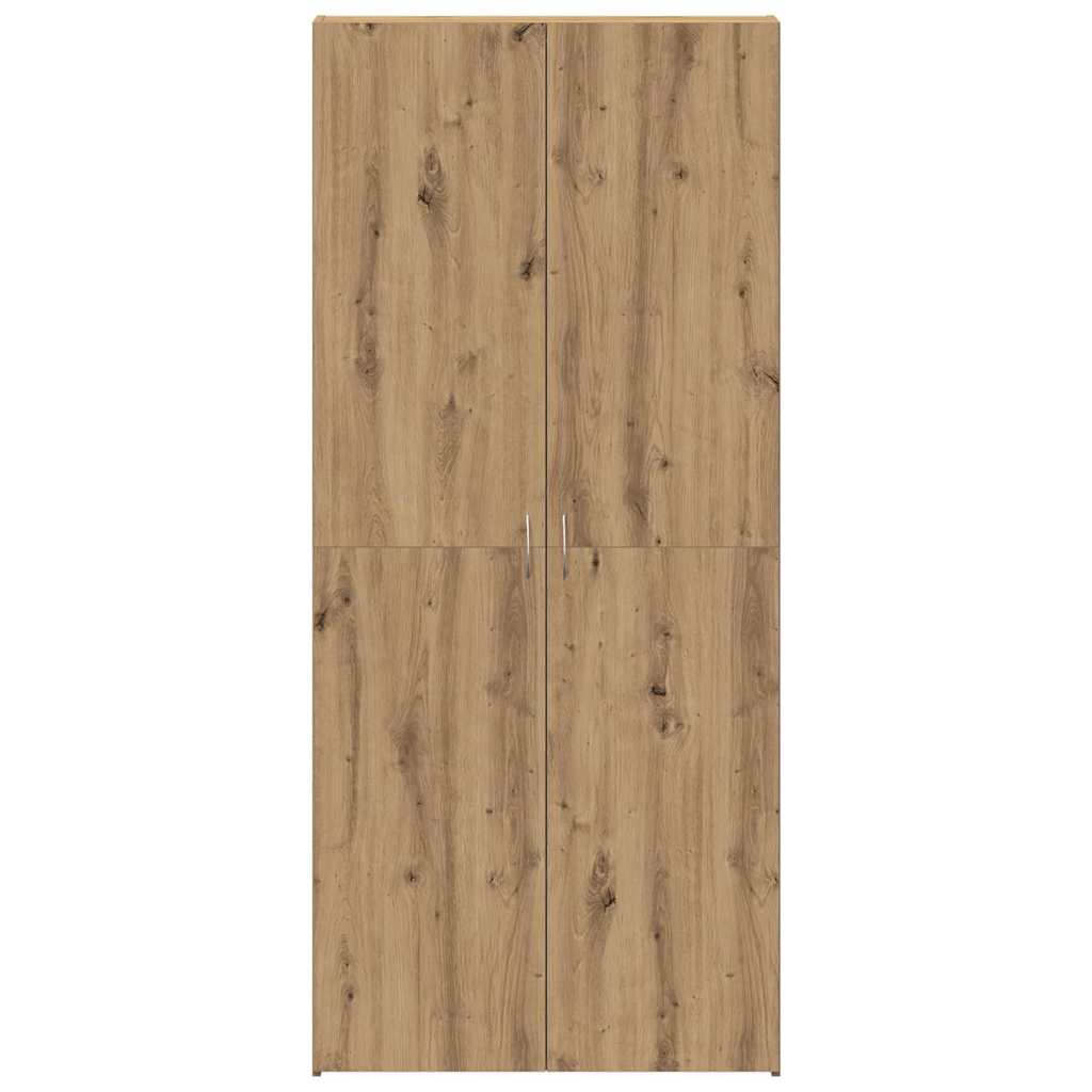 vidaXL Shoe Cabinet 80 x 35.5 x 180 cm Engineered Wood Brown 6