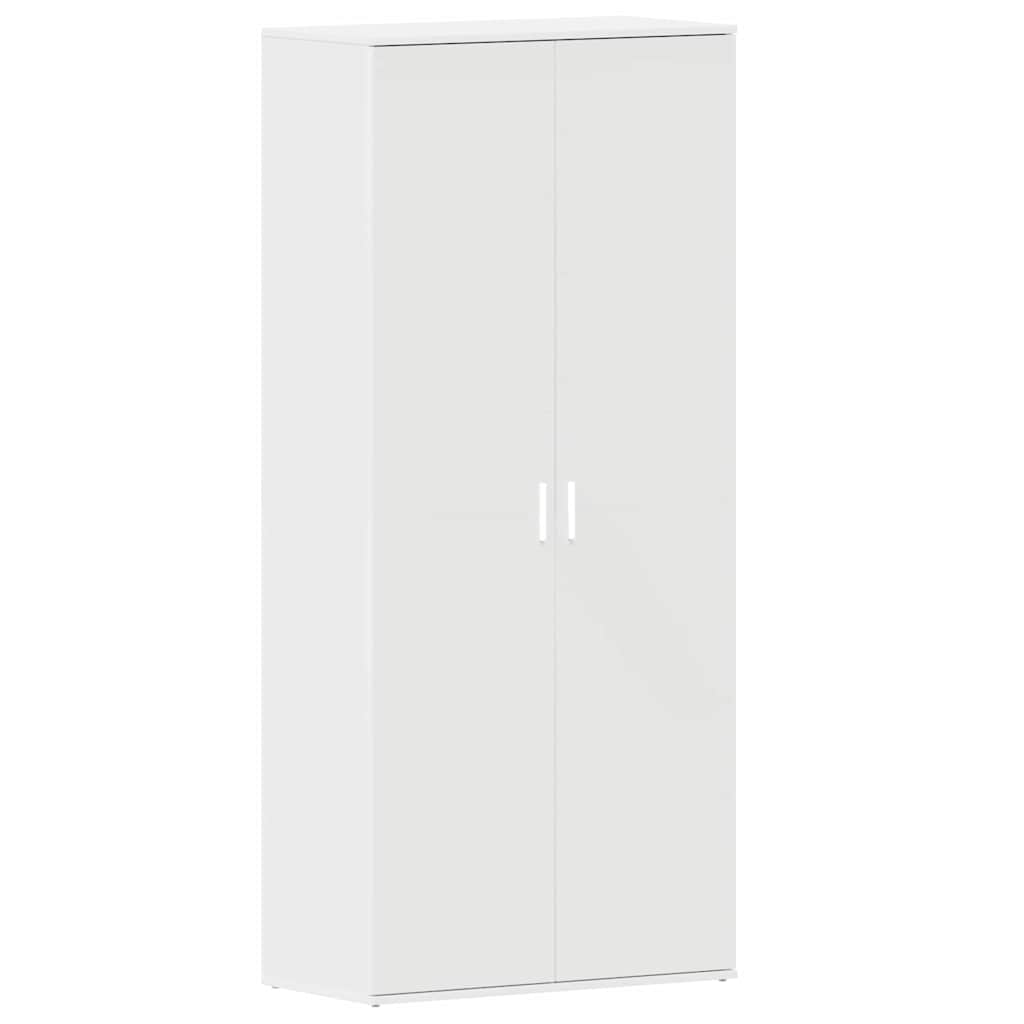 vidaXL Shoe Cabinet 80 x 39 x 178 cm Engineered Wood White 2