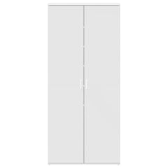 vidaXL Shoe Cabinet 80 x 39 x 178 cm Engineered Wood White 6