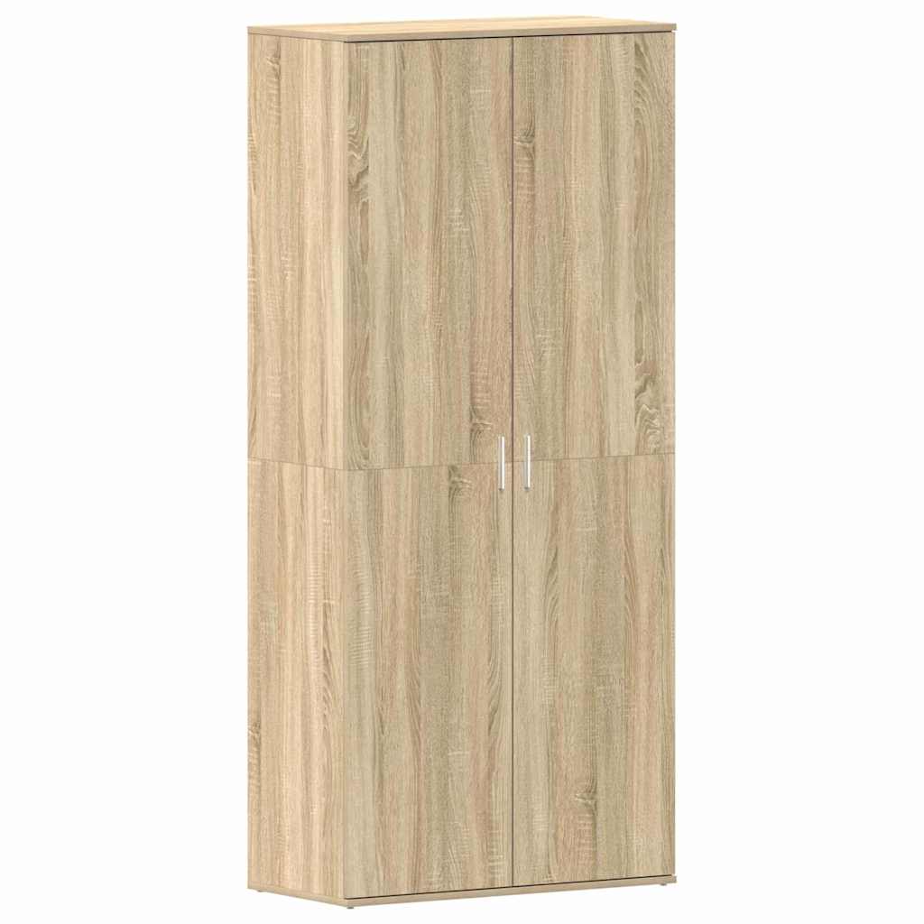 vidaXL Shoe Cabinet 80 x 39 x 178 cm Engineered Wood Sonoma Oak 2