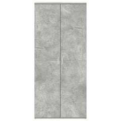 vidaXL Shoe Cabinet 80 x 39 x 178 cm Engineered Wood Concrete Grey 6