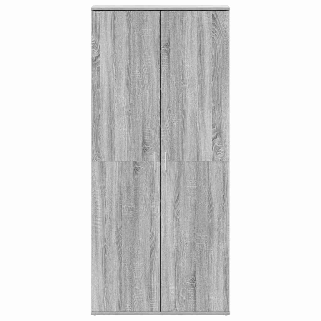 vidaXL Shoe Cabinet 80 x 39 x 178 cm Engineered Wood Grey Sonoma 6