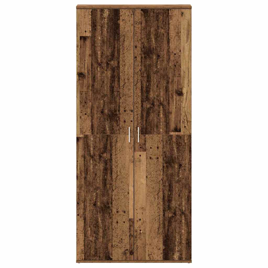 vidaXL Shoe Cabinet 80 x 39 x 178 cm Engineered Wood Old Wood 6