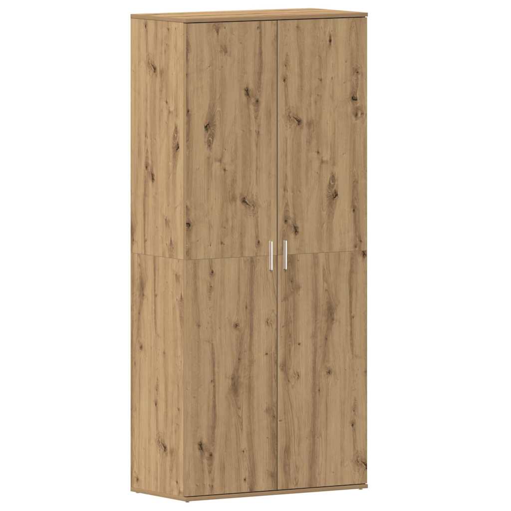 vidaXL Shoe Cabinet 80 x 39 x 178 cm Engineered Wood Artisan Oak 2