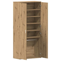 vidaXL Shoe Cabinet 80 x 39 x 178 cm Engineered Wood Artisan Oak 5
