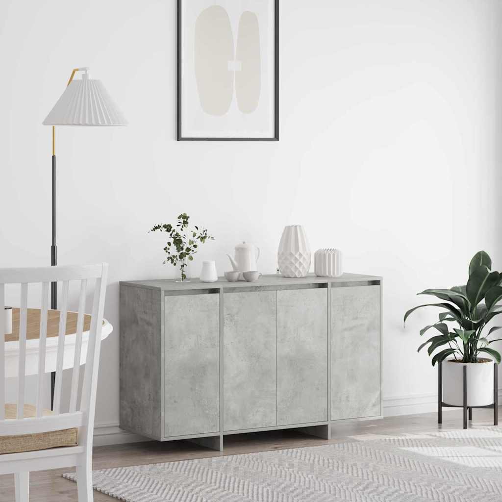 Sideboard 120 x 41 x 75 cm Engineered Wood Concrete grey