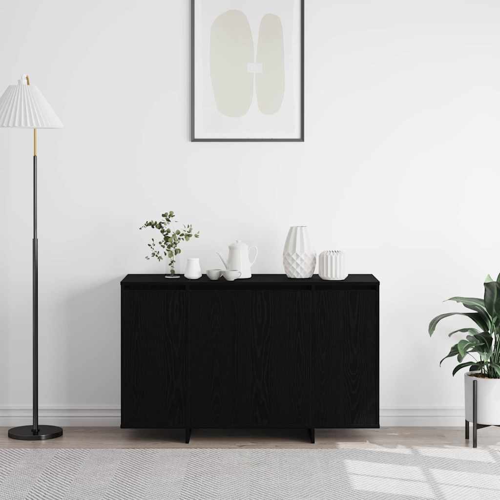 Sideboard 120 x 41 x 75 cm Engineered Wood Black oak