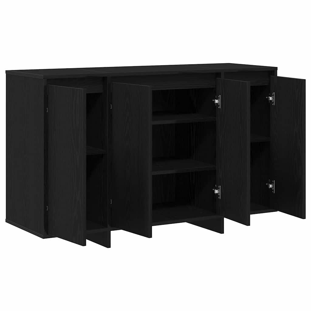 Sideboard 120 x 41 x 75 cm Engineered Wood Black oak
