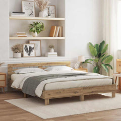 Bed Frame Engineered Wood Artisan Oak 180 x 200 cm