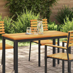 Table Top Oil Natural Solid Acacia Wood 110 cm 55 cm Rectangular