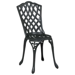 Garden Bistro Set 3 pcs Aluminium Black