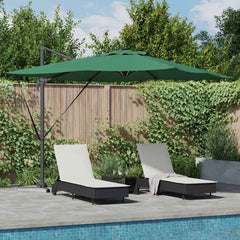 vidaXL Umbrella Green 286 x 284 x 270 cm Aluminium and Polyester 1