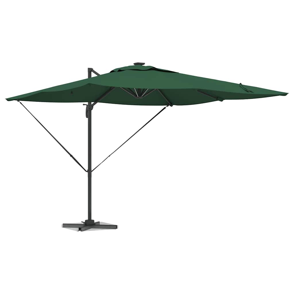 vidaXL Umbrella Green 286 x 284 x 270 cm Aluminium and Polyester 3