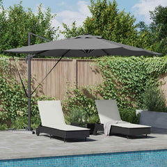 vidaXL Umbrella Antraciet 286 x 284 x 270 cm Aluminium and Polyester 1