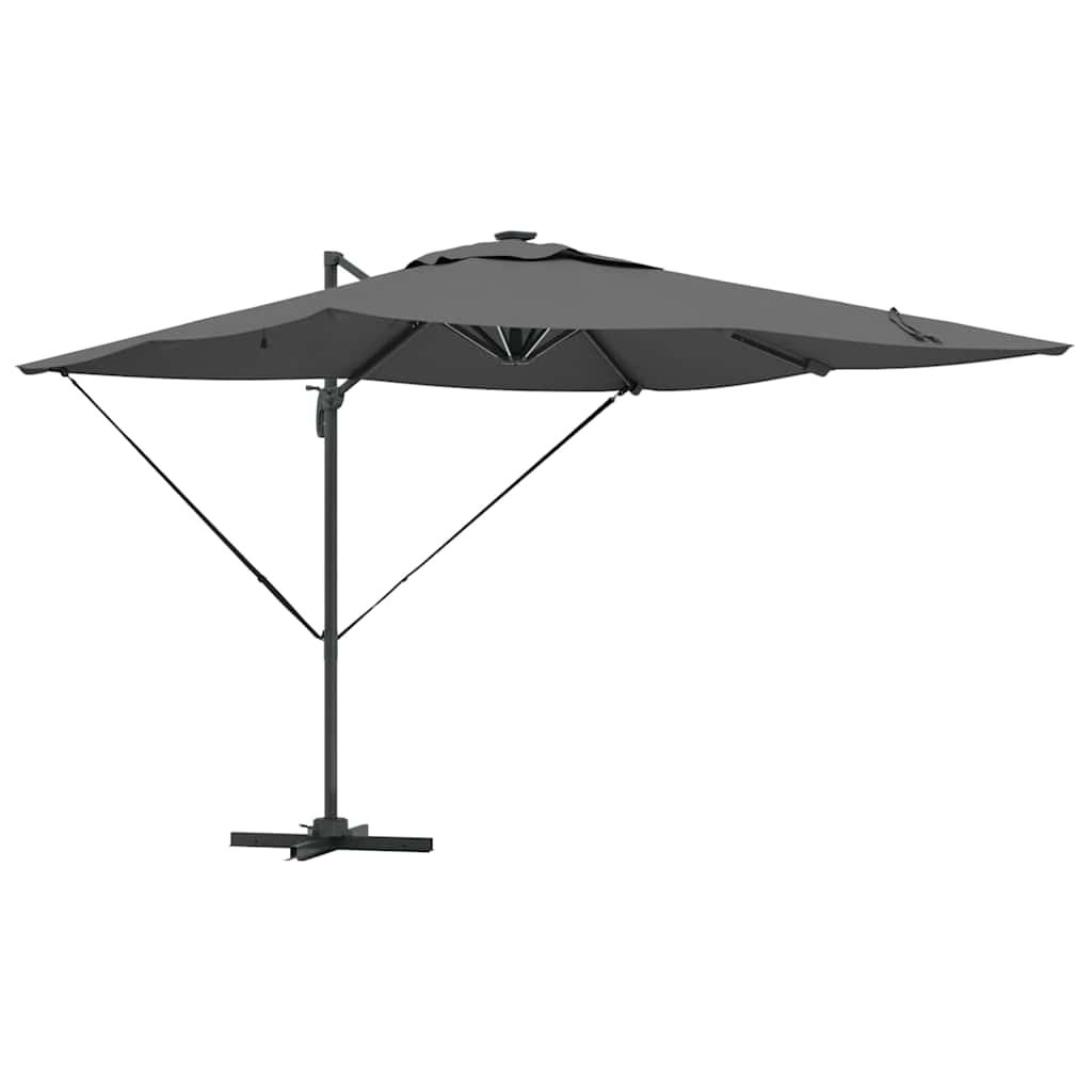 vidaXL Umbrella Antraciet 286 x 284 x 270 cm Aluminium and Polyester 2