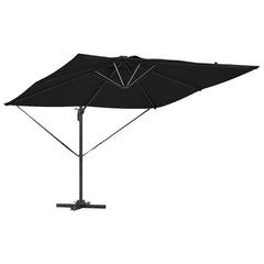 vidaXL Umbrella Black 286 x 284 x 270 cm Aluminium and Polyester 5