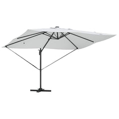 vidaXL Umbrella 352 x 251 x 265 cm Polyester and Aluminium Sand 5