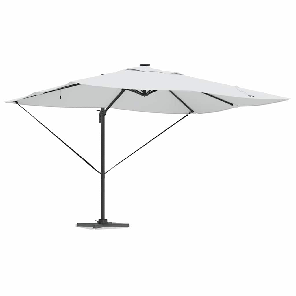 vidaXL Umbrella 352 x 251 x 265 cm Polyester and Aluminium Sand 3
