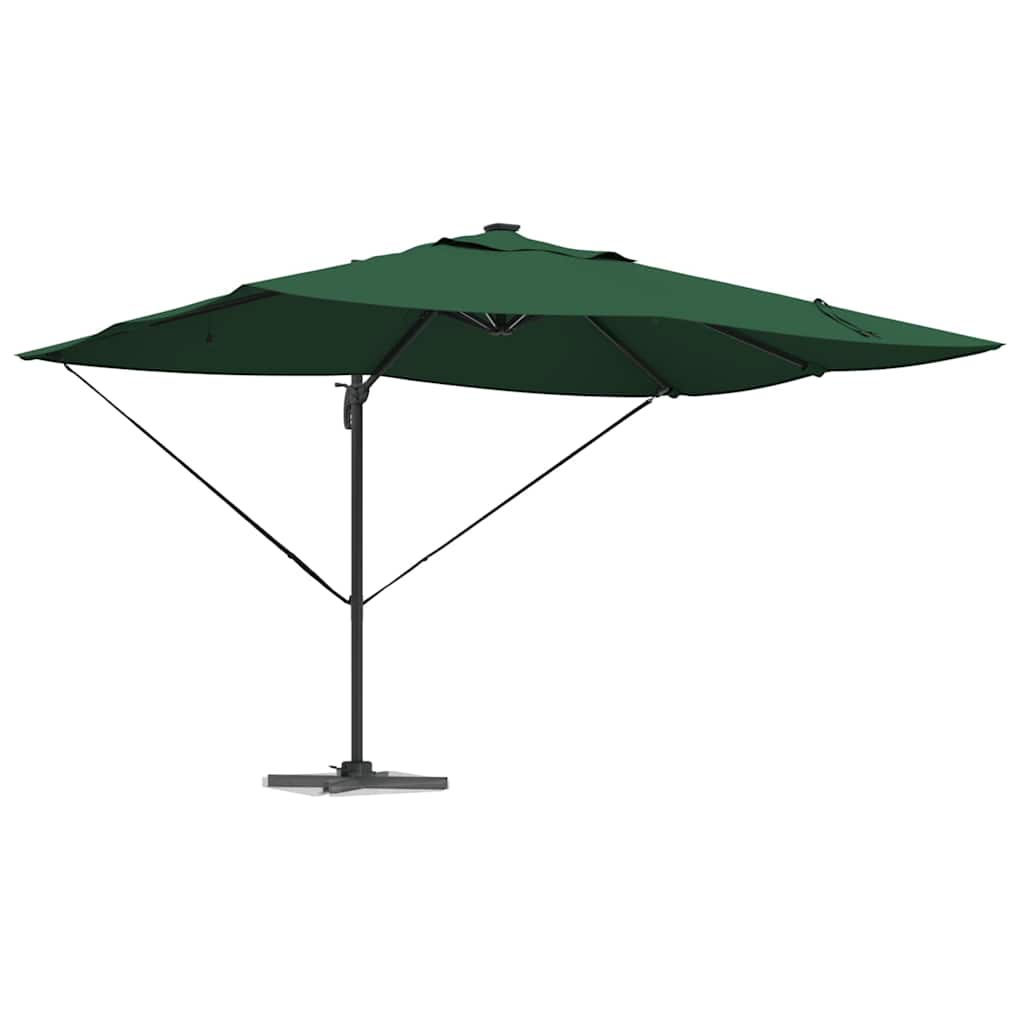 vidaXL Umbrella 352 x 251 x 265 cm Polyester and Aluminium Green 3