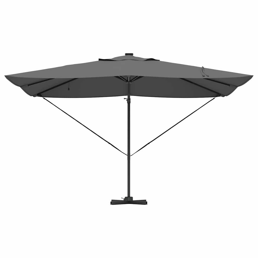 vidaXL Umbrella 352 x 251 x 265 cm Polyester and Aluminium Anthracite 6