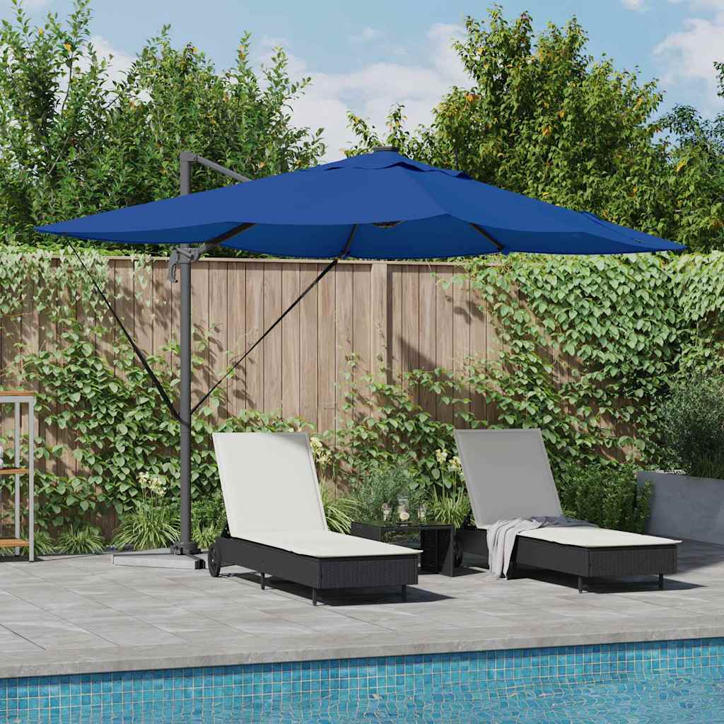 vidaXL Umbrella 352 x 251 x 265 cm Polyester and Aluminium Azurblau 1