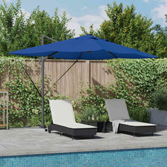 vidaXL Umbrella 352 x 251 x 265 cm Polyester and Aluminium Azurblau 1