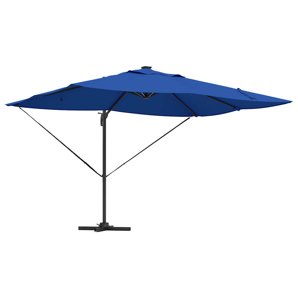 vidaXL Umbrella 352 x 251 x 265 cm Polyester and Aluminium Azurblau 2