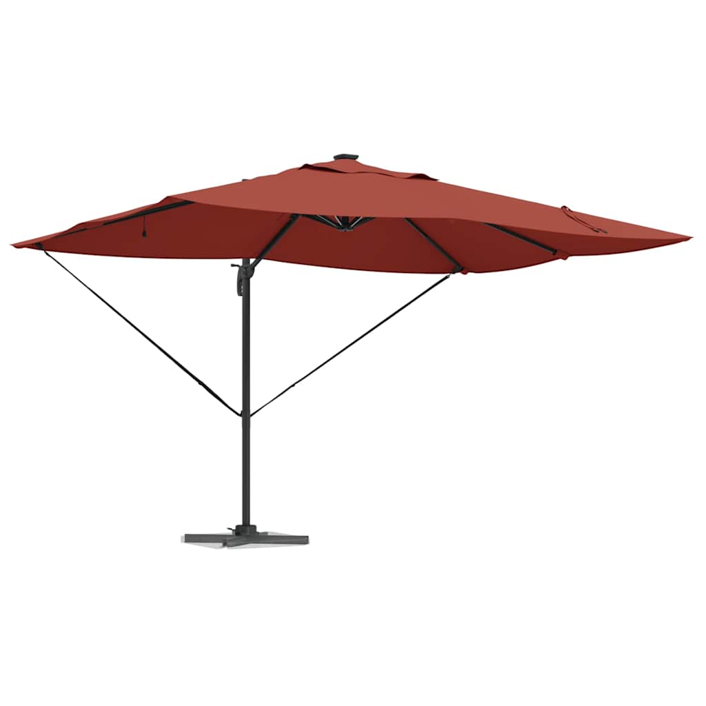 vidaXL Umbrella 352 x 251 x 265 cm Polyester and Aluminium Terracotta 2