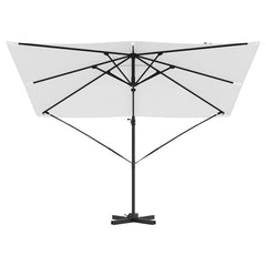 vidaXL Roma Parasol Beige 286 x 284 x 265 cm Aluminium and Polyester 5